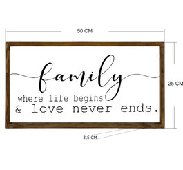 Wallity Cuadro Decorativo Enmarcado KZM311 25 x 50 cm